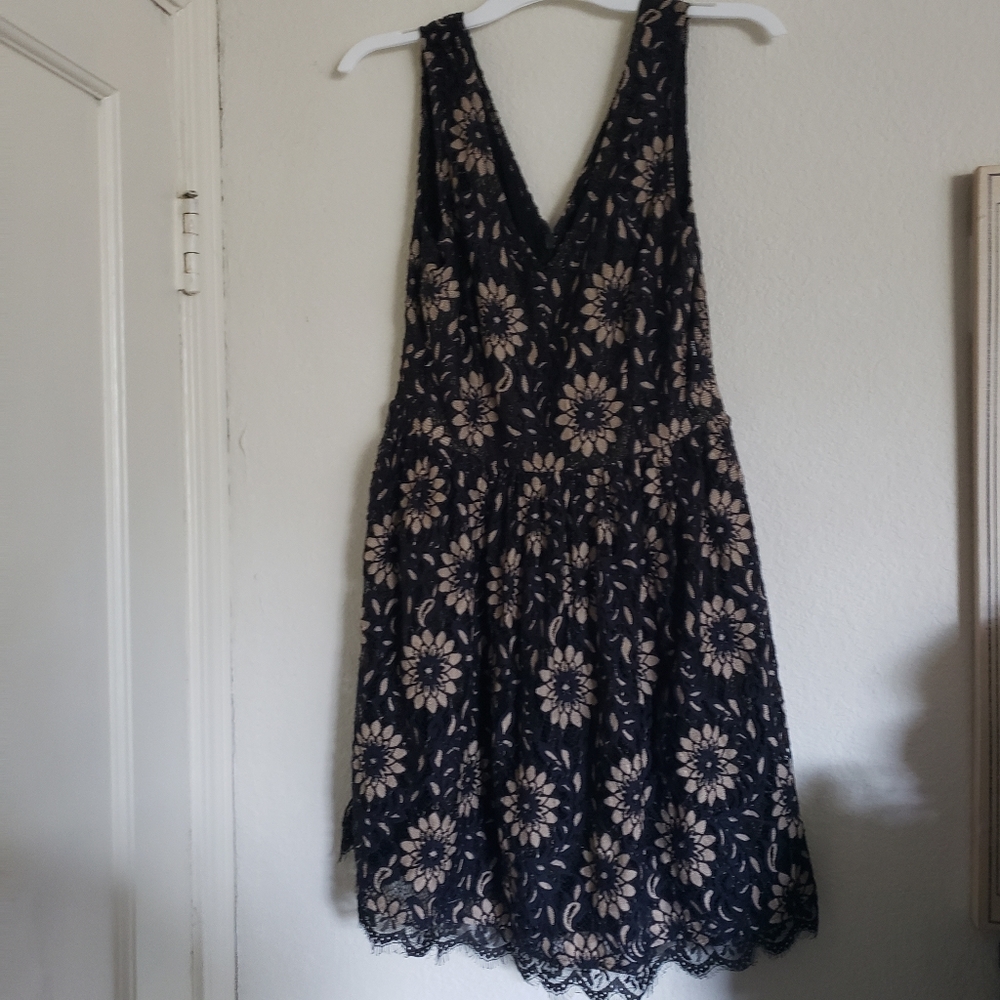 Black lace dress